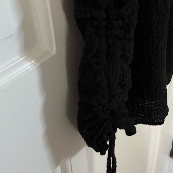 SEAFOLLY Australia Bali Hai Textured Black Gauze Beach Cover Up Dress Large - Picture 8 of 14